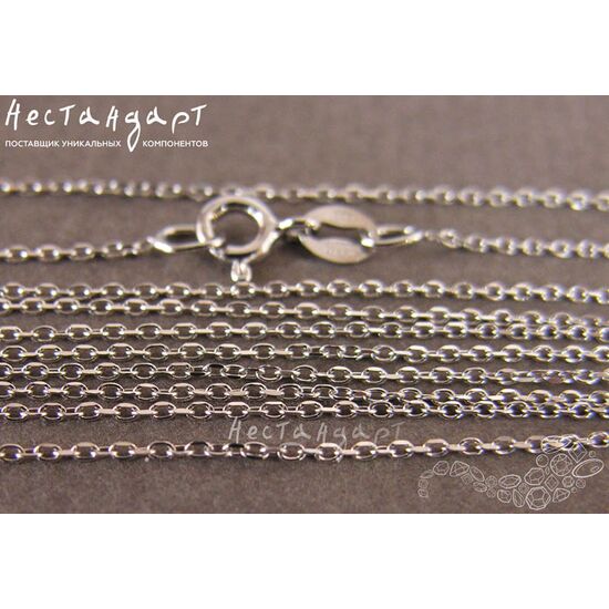 Цепочка Sterling Silver Rhodium Plated с замком 41 см, изображение 4