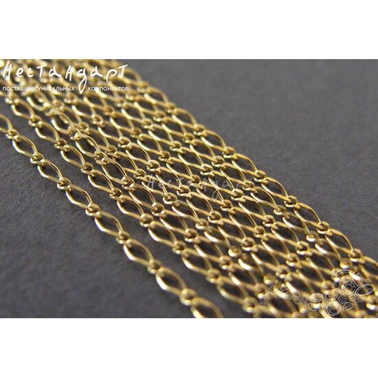 Цепочка Fancy Vermeil Sterling Silver 3,5 мм (уп. 20 см.)