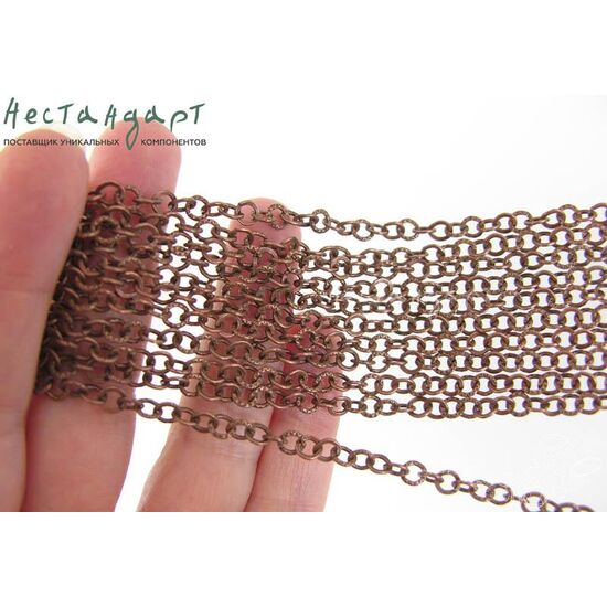Цепочка Textured Antique Copper 5 мм, изображение 3