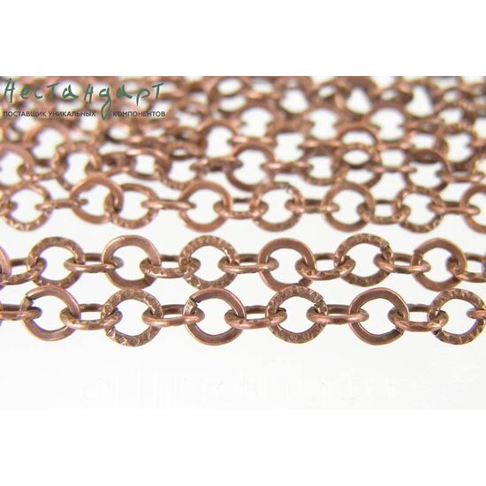 Цепочка Textured Antique Copper 5 мм, изображение 4