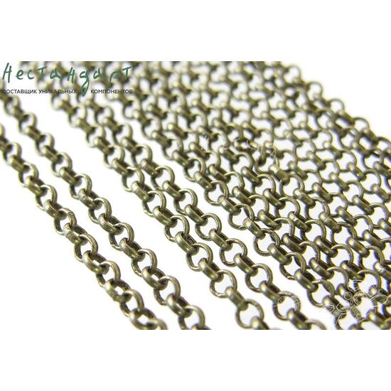 Цепочка Rolo Antique Bronze 2 мм, изображение 2