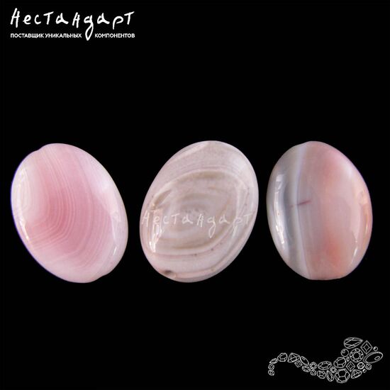 Агат натуральный Pastel Mist 20х15,5 мм, изображение 3