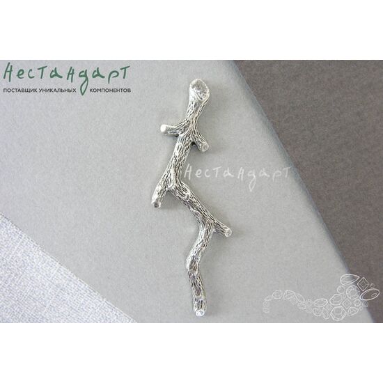 Декоративный элемент Coral Silver Plated 60 мм, изображение 2