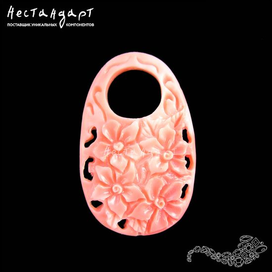 Имитация коралла Подвеска-коннектор Flower Garden 48х30х8 мм, изображение 2