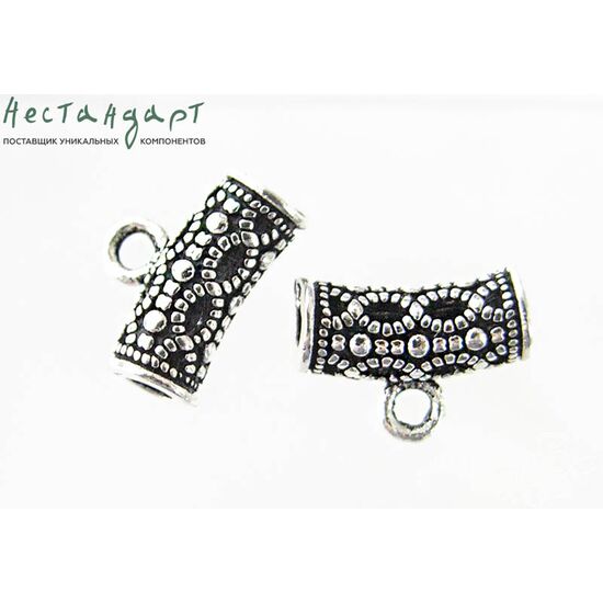 Бейл-держатель для кулона Vintage Tube Sterling Silver 10х7 мм