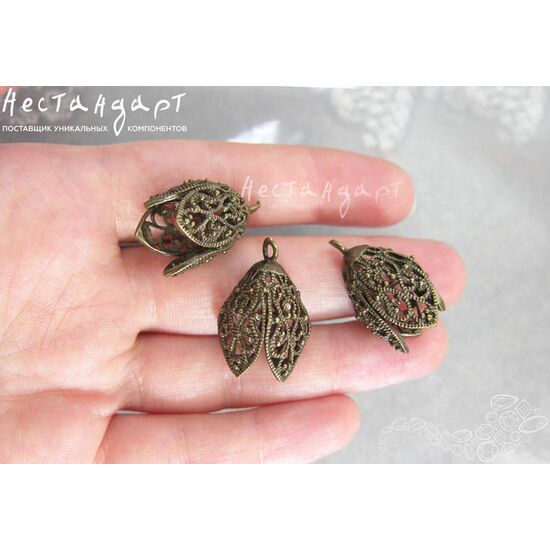 Концевик Arabesque Antique Bronze 25х15 мм, изображение 2