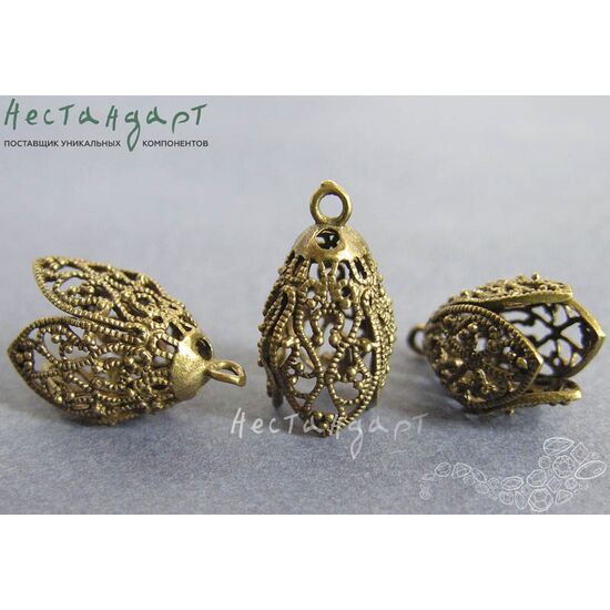 Концевик Arabesque Antique Bronze 25х15 мм, изображение 3