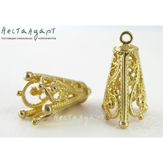 Концевик со штифтом Pyramid латунь 24х13 мм, изображение 2