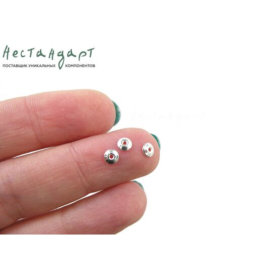 Чашечки для бусин Circle Sterling Silver 4 мм, изображение 2