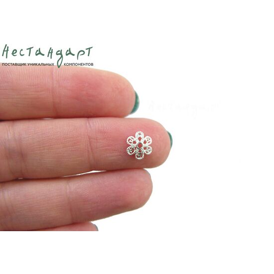 Чашечки для бусин Dainty Sterling Silver 8 мм, изображение 3