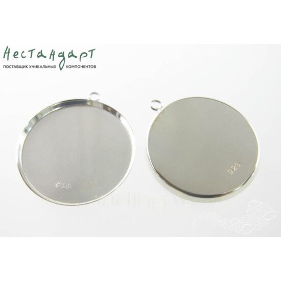 Подвеска-сеттинг Epoxy Sterling Silver 21,5 мм, изображение 4