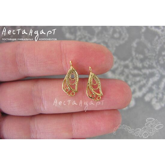 Подвеска Elegant Gold Plated 16,5х7 мм, изображение 4