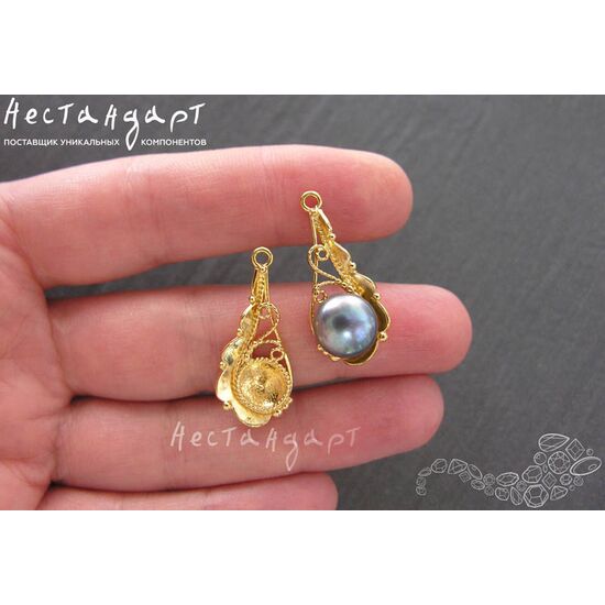 Подвеска Lacelike Gold Plated 28х12 мм, изображение 4