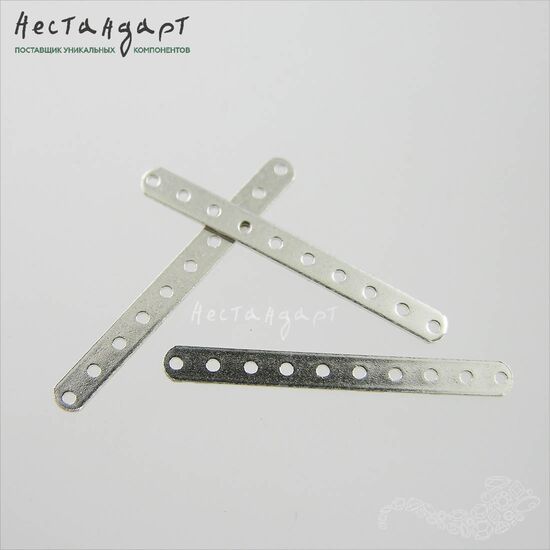 Коннектор-разделитель на 10 нитей Х-Port Sterling Silver 25х2,4 мм, изображение 2