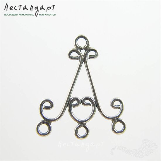 Коннектор Chandelier Sterling Silver 21х18 мм