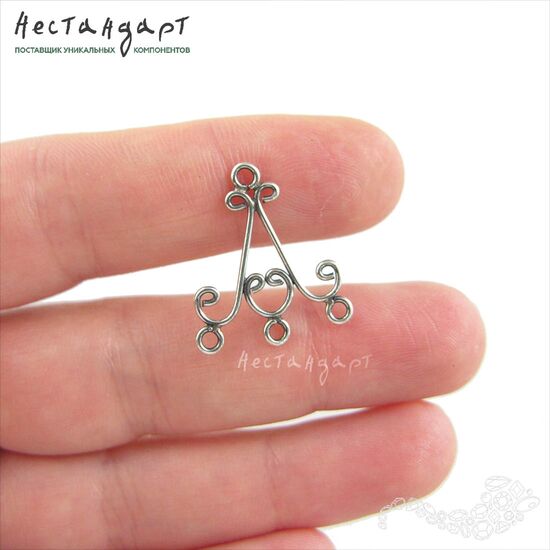 Коннектор Chandelier Sterling Silver 21х18 мм, изображение 2