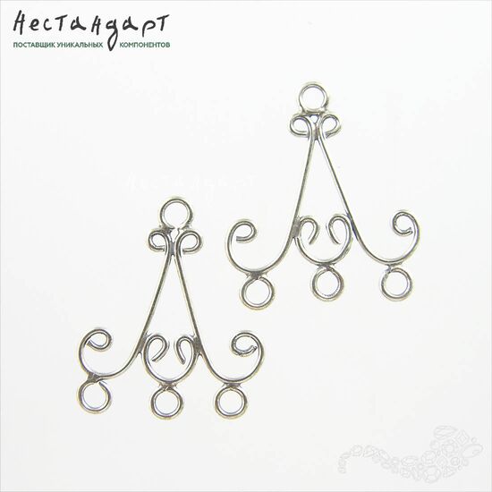 Коннектор Chandelier Sterling Silver 21х18 мм, изображение 4