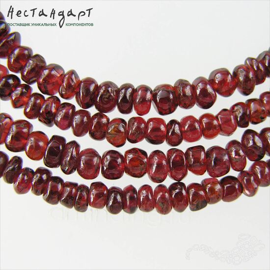 Гранат пироп натуральный рондель 4-5 мм (нить 5 см)