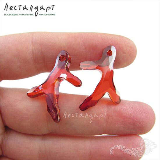Swarovski Coral Crystal Red Magma 30 мм, изображение 2