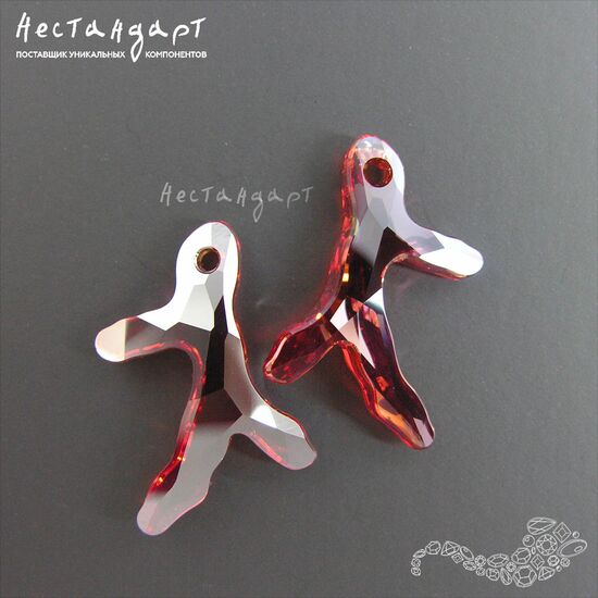 Swarovski Coral Crystal Red Magma 30 мм, изображение 3