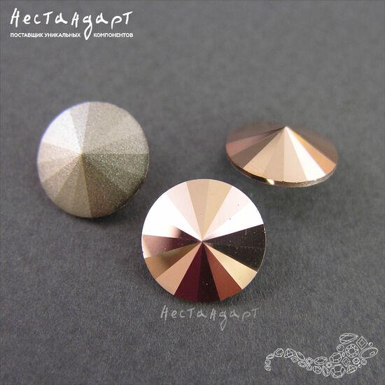 Swarovski Rivoli Crystal Rose Gold 12 мм, изображение 2