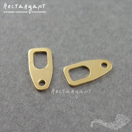 Кольцо-ответная часть для замка-лобстера Gold Plated 4х8,5 мм, изображение 2