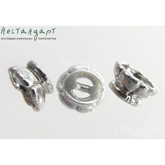 Концевик Collar Sterling Silver Rhodium Plated 7х4 мм, изображение 3