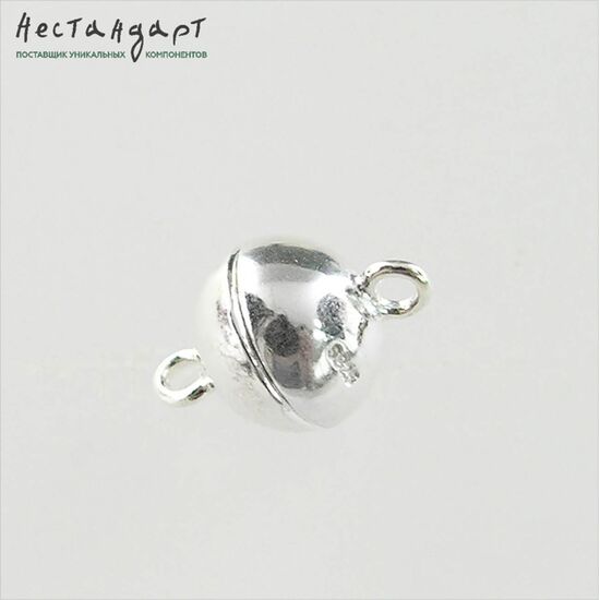 Замок магнитный Ball Sterling Silver 12х8 мм, изображение 4