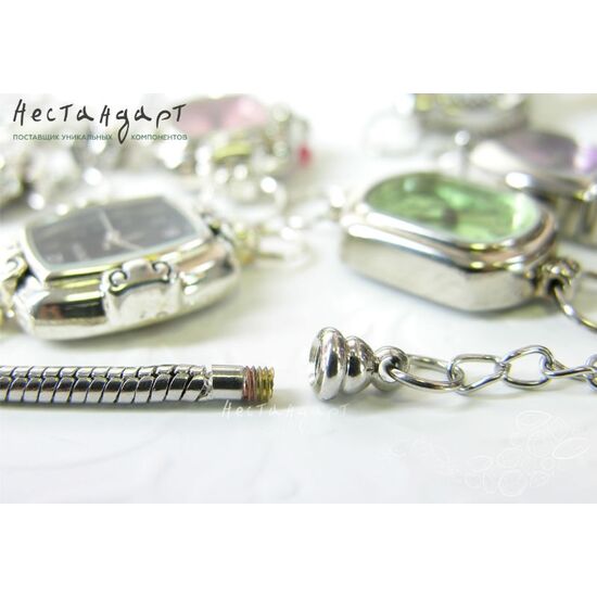 Основа для часов-браслета Пандора Antique Silver 18,5 см, изображение 4