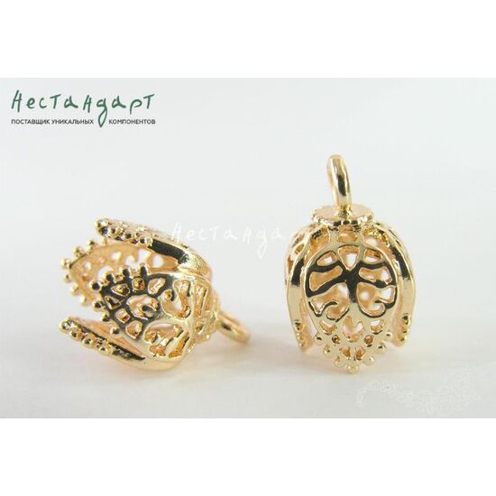 Концевик Byzantium Rose Gold Plated 16х10 мм, изображение 3