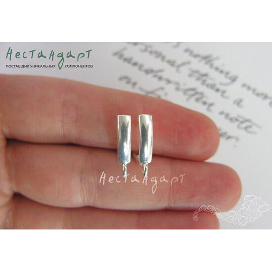 Швензы Modern Sterling Silver 16х3 мм (пара), изображение 2