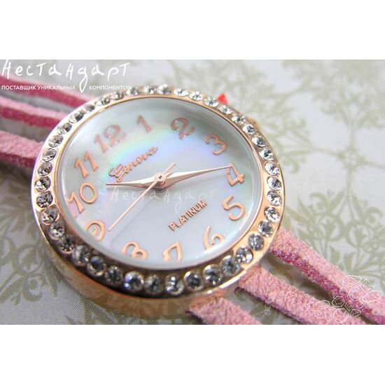 Часы-браслет Geneva Rose Gold Charm цвет розовый