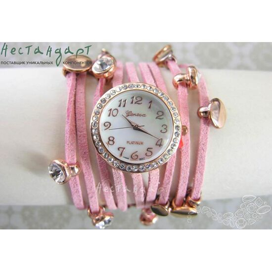 Часы-браслет Geneva Rose Gold Charm цвет розовый, изображение 2