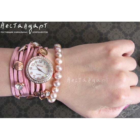 Часы-браслет Geneva Rose Gold Charm цвет розовый, изображение 3