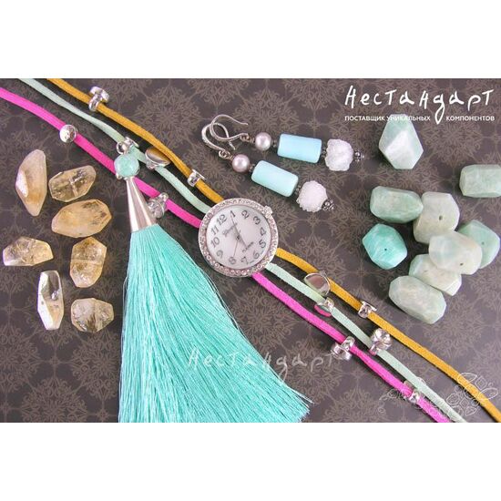 Часы-браслет Geneva Silver Charm цвет смузи, изображение 2