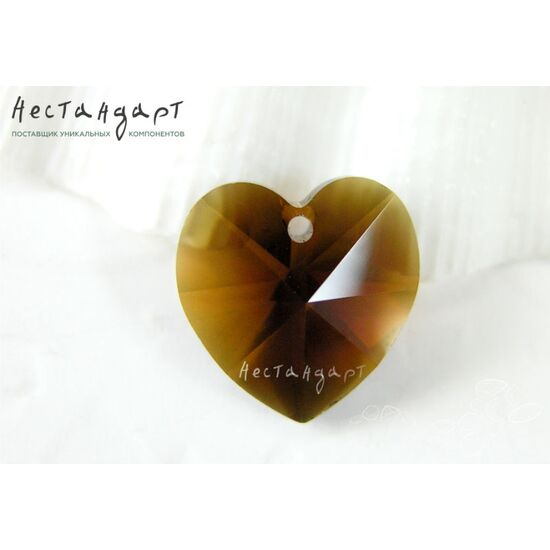 Swarovski Heart Mocca 14,4х14 мм, изображение 3