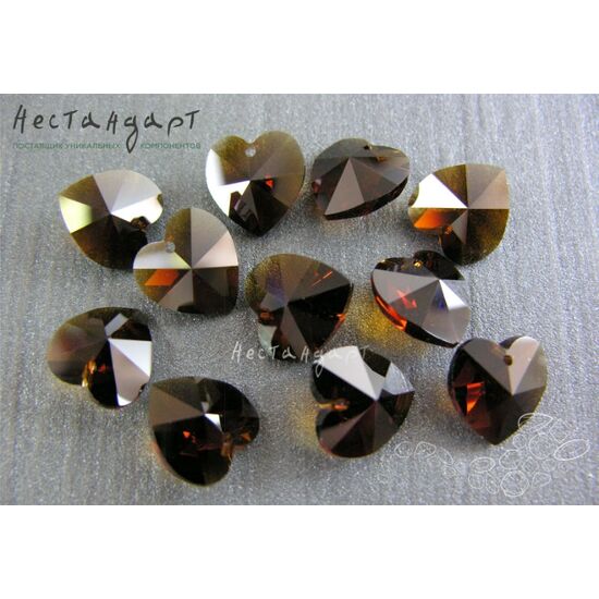 Swarovski Heart Mocca 14,4х14 мм, изображение 4