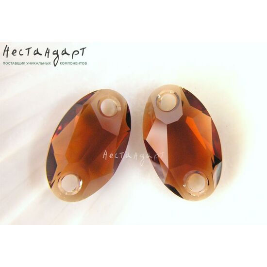 Swarovski Owlet Smoked Topaz 23х14 мм, изображение 3