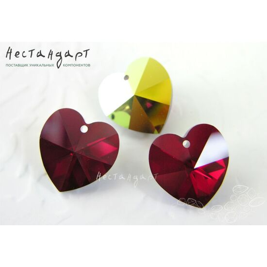 6202 Swarovski Heart Garnet AB 18х17,5 мм
