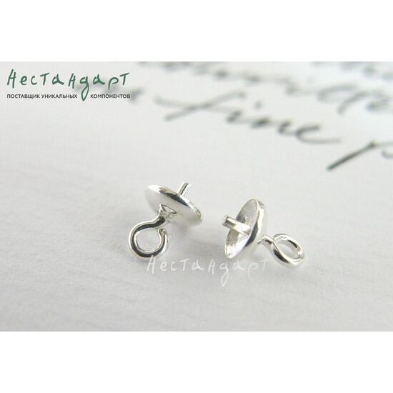 Концевик-пустышка Simple Sterling Silver 9х5 мм