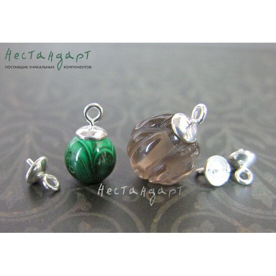 Концевик-пустышка Simple Sterling Silver 9х5 мм, изображение 3