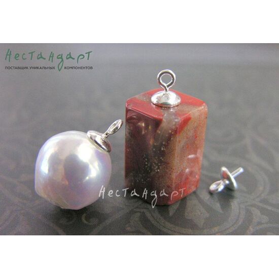 Концевик-пустышка Simple Sterling Silver 9х5 мм, изображение 4