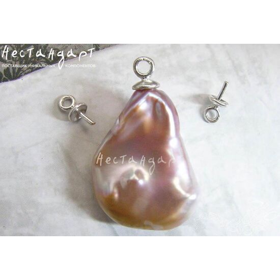 Концевик со штифтом Sterling Silver 6,3х3 мм, изображение 4