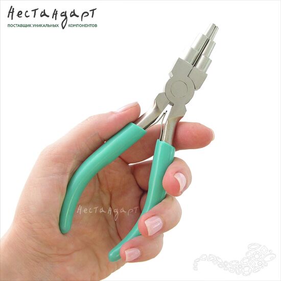 Круглогубцы ступенчатые 6 в 1 с рессорной возвратной пружиной 155 мм, изображение 2