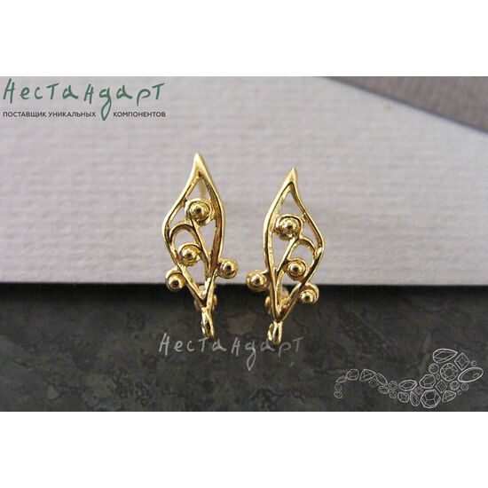 Швензы Morning Gold Plated 18х8 мм (пара), изображение 4