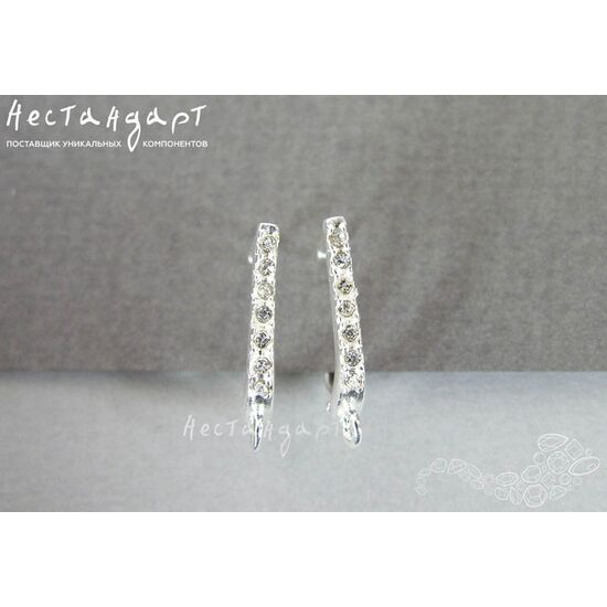 Швензы Trend Bright Silver Plated 23х12 мм (пара), изображение 2