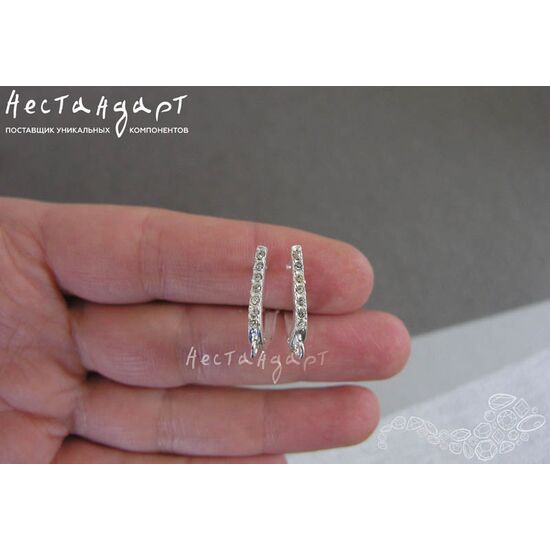 Швензы Trend Bright Silver Plated 23х12 мм (пара), изображение 3