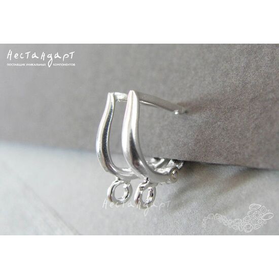 Швензы Flexure Bright Silver Plated 15х2 мм (пара)