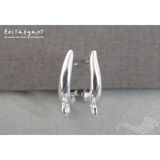 Швензы Flexure Bright Silver Plated 15х2 мм (пара), изображение 2