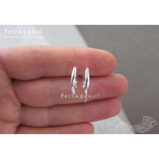 Швензы Flexure Bright Silver Plated 15х2 мм (пара), изображение 4